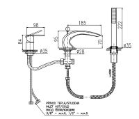 Товар: Смеситель на борт ванны Rav Slezak Loira LR572.5S Хром - фото 4 Смеситель на борт ванны Rav Slezak Loira LR572.5S Хром — фото 4, Смесители на борт ванны