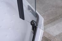 Душевой уголок Niagara Nova NG-6805-08 BLACK 90х90 профиль Черный стекло прозрачное — фото 4, Душевые уголки