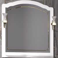 Зеркало Opadiris Лоренцо 100 00-00007041 Белое матовое с выключателем — фото 1, Мебель для ванной