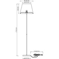 Товар: Торшер Artelamp Elba A2581PN-1CC Белый Хром - фото 5 Торшер Artelamp Elba A2581PN-1CC Белый Хром — фото 5, Торшеры