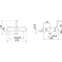 Смеситель для душа Migliore Dallas 18602 Хром — фото 3, Смеситель для душа