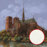 Фреска Ortograf Городской пейзаж живопись 11621 Фактура флок FLK Флизелин (2,7*2,7) Коричневый/Зеленый/Голубой, Архитектура/Пейзаж/Живопись — фото 1, Фрески