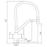 Товар: Смеситель для кухни Gappo G4398-80 Хром Черный - фото 17 Смеситель для кухни Gappo G4398-80 Хром Черный — фото 17, Смесители для кухни