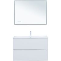 Тумба под раковину Aquanet Арт 100 313257 подвесная Белая матовая — фото 7, Мебель для ванной