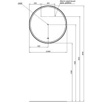 Зеркало Aquanet Тренд 80 316653 с подсветкой с сенсорным выключателем и подогревом — фото 7, Зеркала в ванную комнату