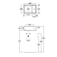 Товар: Раковина Simas Agile 40 R AG40 bi*1 Белая - фото 3 Раковина Simas Agile 40 R AG40 bi*1 Белая — фото 3, Мини-раковины