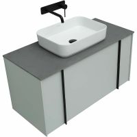 Тумба под раковину Allen Brau Reality 100 1.32007.PWM подвесная Папирус матовый — фото 9, Тумбы под раковину