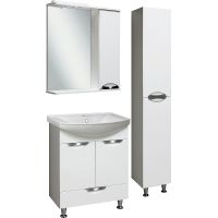 Шкаф пенал Runo Барселона 30 00000001034 Белый — фото 2, Пеналы для ванной комнаты