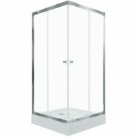 Душевой уголок Triton Вента-Хром 90х90 Щ0000049616 профиль Хром стекло прозрачное — фото 1, Душевые уголки