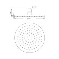 Верхний душ Migliore Latino 29669 Золото — фото 2, Верхние души