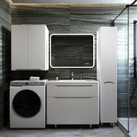 Тумба под раковину Style Line Марелла 90 Люкс Plus Белый матовый антискрейтч арт-СС-00002416 — фото 4, Тумбы под раковину