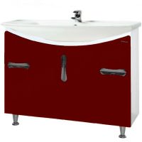 Тумба под раковину Bellezza Лагуна 105 4632118000038 Красная — фото 1, Тумбы под раковину