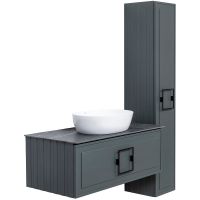 Товар: Тумба под раковину La Fenice Cubo 90 FNC-01-CUB-G-90 подвесная Серая матовая - фото 9 Тумба под раковину La Fenice Cubo 90 FNC-01-CUB-G-90 подвесная Серая матовая — фото 9, Тумбы под раковину