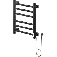 Электрический полотенцесушитель Ника Step-3 60/50 Черный матовый — фото 1, Электрические полотенцесушители