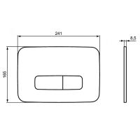 Комплект унитаза с инсталляцией Ideal Standard Tesi Aqua Blade T3868V3/123A6 с сиденьем Микролифт и Черной матовой клавишей смыва — фото 18, Комплекты унитаз + инсталляция