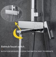 Душевая система Gappo G2418-1 Хром — фото 12, Душевые стойки