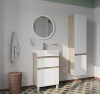 Тумба с раковиной Iddis Zodiac 50 ZOD5ABFi95K Белая матовая Дерево — фото 6, Тумбы с раковиной