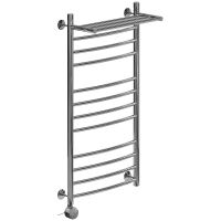 Электрический полотенцесушитель Ника Arc ЛД (Г2) ВП 100/50 с полкой Хром — фото 1, Электрические полотенцесушители