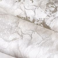 Обои Solo Disco E202002 Винил на флизелине (1,06*10) Бежевый/Серебряный, Мрамор — фото 3, Обои для стен