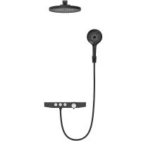 Душевая система Berges Morans 075004 Черная матовая — фото 2, Душевые стойки