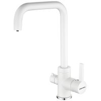 Смеситель для кухни Paulmark Logas Lo213021-431TW Белый — фото 1, Смесители для кухни