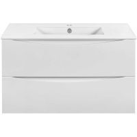 Тумба под раковину Vincea Mia Slim 90 VMC-2MC900S1GW подвесная G.White — фото 1, Тумбы под раковину