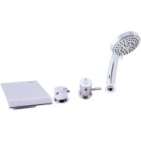 Смеситель на борт ванны Rav Slezak Dunaj Termostat DT273.5P с термостатом Хром — фото 1, Смесители на борт ванны