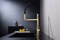 Смеситель для кухни Paulmark Tornado To213402-SBG Светлое брашированное золото — фото 5, Смесители для кухни