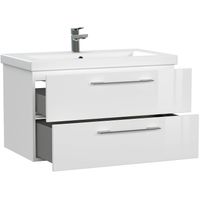 Товар: Тумба под раковину Cersanit Lara 80 64137 подвесная Белая - фото 4 Тумба под раковину Cersanit Lara 80 64137 подвесная Белая — фото 4, Мебель для ванной