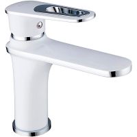 Товар: Смеситель для раковины Frap H49 F1049 Белый Хром - фото 1 Смеситель для раковины Frap H49 F1049 Белый Хром — фото 1, Смесители для раковины