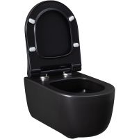 Унитаз Allen Brau Priority 4.31002.31 подвесной Черный матовый без сиденья — фото 20, Подвесные унитазы