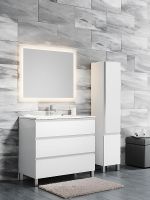 Тумба с раковиной SanVit Авеню-3 120 kavenu3120w Белая глянцевая — фото 2, Тумбы с раковиной