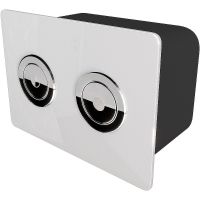 Клавиша смыва Point Венера PN44072WC Белая Хром — фото 3, Комплектующие для душевого оборудования