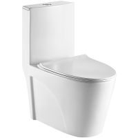 Унитаз компакт WeltWasser Welzbach 001 GL-WT 10000003805 Белый глянец с бачком и сиденьем Микролифт — фото 1, Напольные унитазы