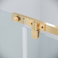 Душевая дверь Grossman Pragma 110 100.K33.03.110.32.00 профиль Золото сатин стекло прозрачное — фото 8, Душевые двери в нишу