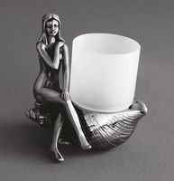 Стакан для зубных щеток Art&Max Juno AM-B-0071D-T Серебро — фото 2, Мыльницы