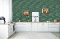 Обои Grandeco Elementum EE 1103 Винил на флизелине (0,53*10,05) Зеленый/Золото, Полоса/Рогожка — фото 5, Обои для стен