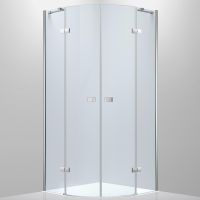 Душевой уголок Black&White Stellar Wind S701 100x100 7011010 профиль Серебристый хром стекло прозрачное — фото 1, Душевые уголки