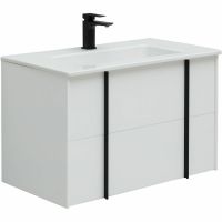 Тумба под раковину Allen Brau Reality 80 1.32005.WM подвесная Белая матовая — фото 1, Мебель для ванной