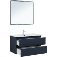 Тумба под раковину Aquanet Вега 90 329592 подвесная Маренго — фото 11, Тумбы под раковину