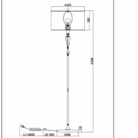 Товар: Торшер Maytoni Neoclassic Alicante MOD014FL-01N Белый Никель - фото 3 Торшер Maytoni Neoclassic Alicante MOD014FL-01N Белый Никель — фото 3, Торшеры