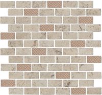Декор Kerama Marazzi Про Лаймстоун Антика 3 мозаичный бежевый матовый MBD015 30х32 см — фото 1, Керамогранит