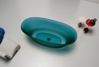 Ванна из полиэфирной смолы Abber Kristall 170х75 AT9707Aquamarin Бирюзовая без гидромассажа — фото 3, Ванны