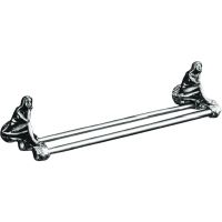 Полотенцедержатель Art&Max Juno AM-0718-T двойной Серебро — фото 1, Полотенцедержатели