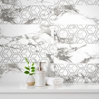 Керамический декор Керлайф Royal Orion Bianco 922418 24,2х70 см — фото 2, Керамическая плитка