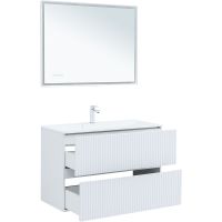 Товар: Тумба под раковину Aquanet Джейн 100 313288 подвесная Белая матовая - фото 9 Тумба под раковину Aquanet Джейн 100 313288 подвесная Белая матовая — фото 9, Мебель для ванной