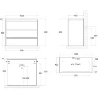 Товар: Тумба под раковину Art&Max FAMILY-1000-3C-PIA-BL Белый глянец - фото 3 Тумба под раковину Art&Max FAMILY-1000-3C-PIA-BL Белый глянец — фото 3, Мебель для ванной