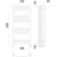 Товар: Водяной полотенцесушитель Terminus Классик П20 500x1000 4670078529602 Хром, нижнее подключение, G 1/2" ВР, с угловым соединением - фото 4 Водяной полотенцесушитель Terminus Классик П20 500x1000 4670078529602 Хром, нижнее подключение, G 1/2" ВР, с угловым соединением — фото 4, Водяные полотенцесушители