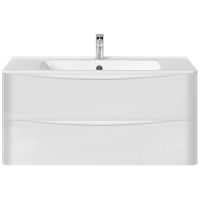 Тумба под раковину Vincea Paola 100 VMC-2P100GW подвесная G.White — фото 1, Тумбы под раковину