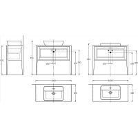 Товар: Тумба под раковину Kerama Marazzi Plaza Classic Neo 100 PL.CN.100.1+1\WHT.M Белая матовая - фото 5 Тумба под раковину Kerama Marazzi Plaza Classic Neo 100 PL.CN.100.1+1\WHT.M Белая матовая — фото 5, Тумбы под раковину